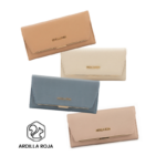 Billetera lisa con dorado